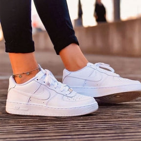 Tênis Feminino Air Force I Triple White - Caminhadas - Passeios - Academias - Dia a Dia